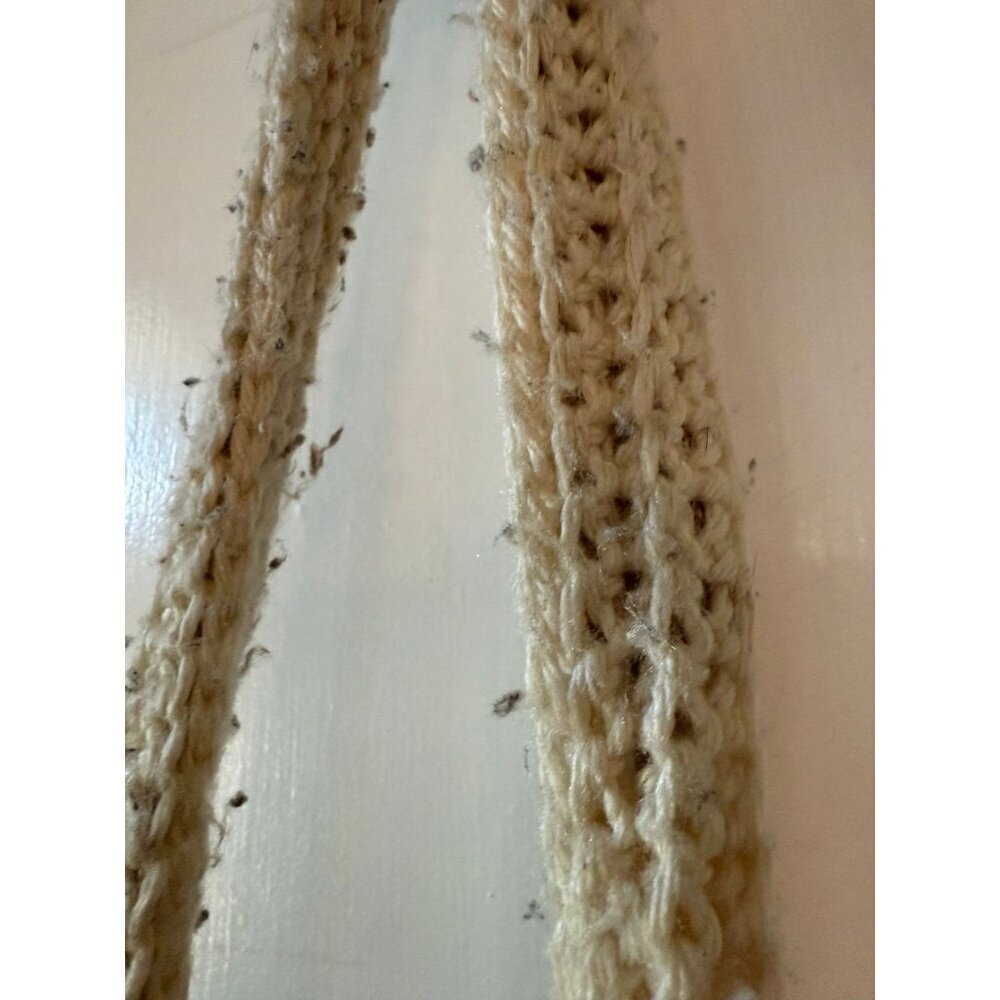 Reversible Patchwork & Crochet Strap Boho Bag - image 5